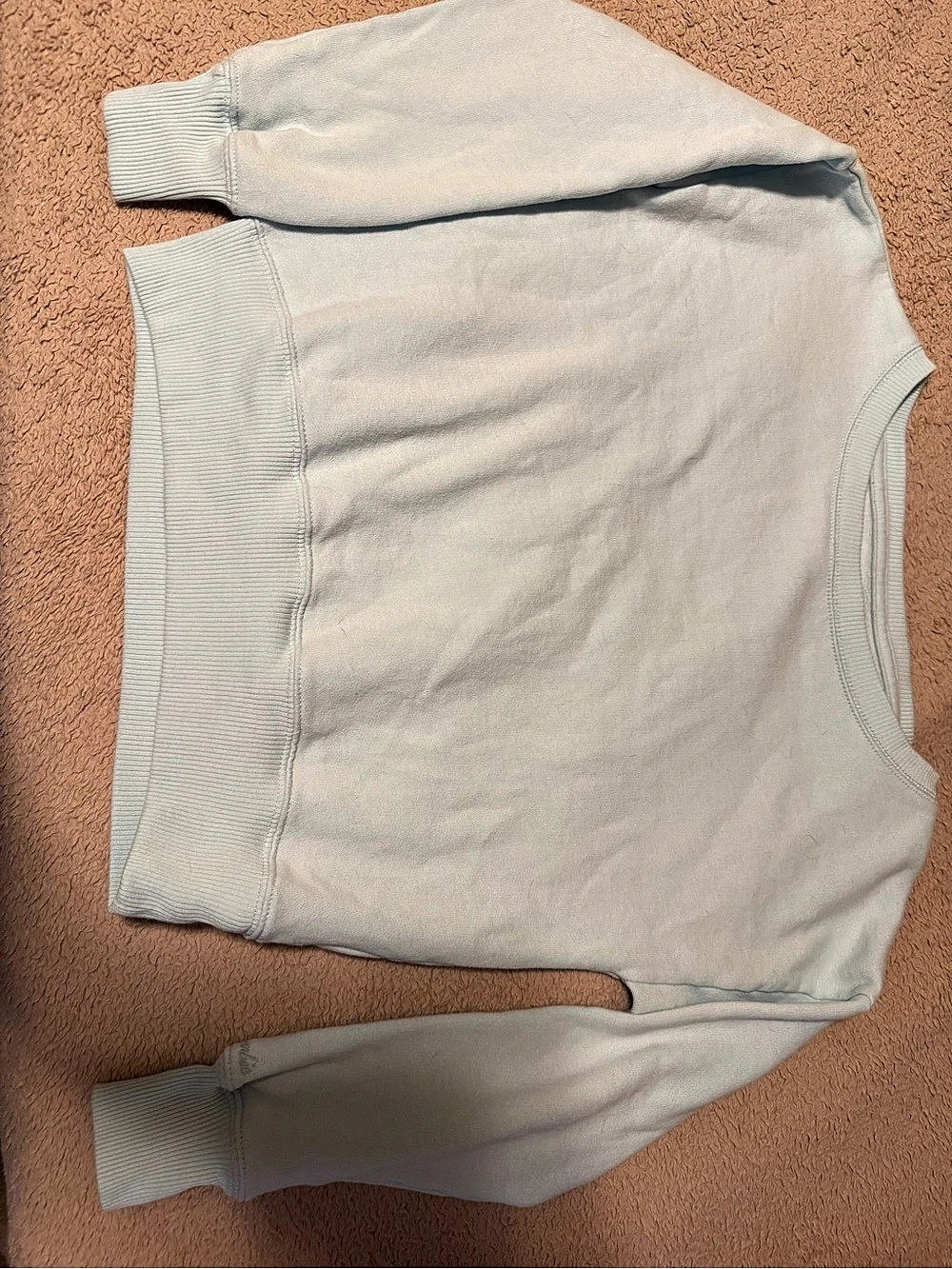 Abercrombie Kids A&F Essentials Crewneck Sweatshirt Green Girls 11/12